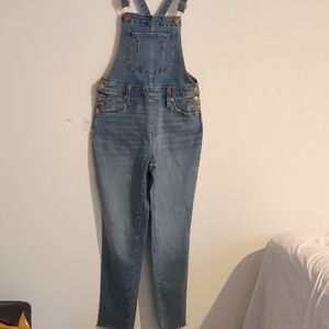 Universal Thread Blue Denim Overalls Classic Style